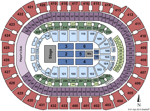 Verizon Center Seating Chart