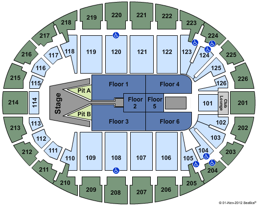 Verizon Wireless Arena Seating Chart