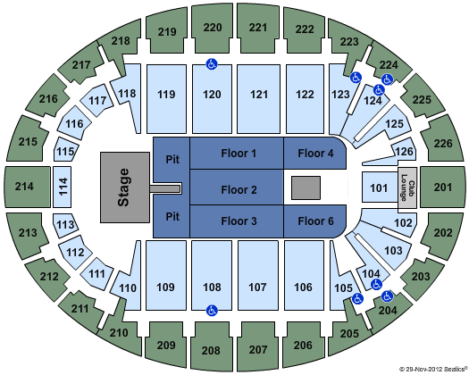 Verizon Wireless Arena Seating Chart