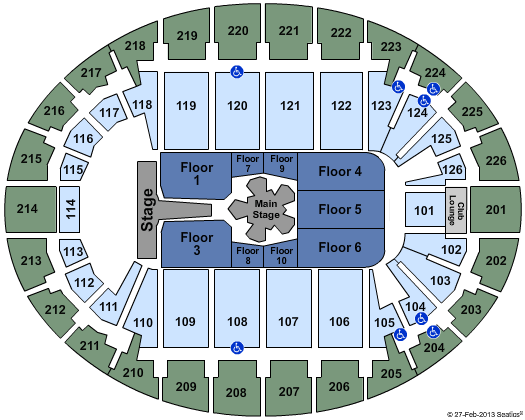 Verizon Wireless Arena - NH Seating Chart