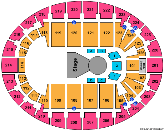 Verizon Wireless Arena Seating Chart