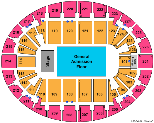 Verizon Wireless Arena Seating Chart