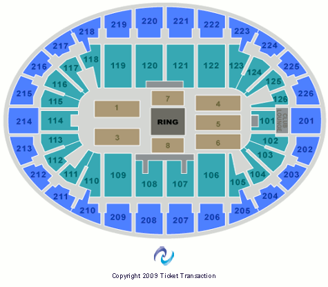 Verizon Wireless Arena-nh Seating Map