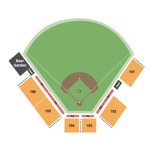 Veterans Field in Fairview Park Seating Chart: Baseball