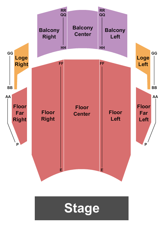 Veterans Memorial Civic & Convention Center Seating Chart: Endstage