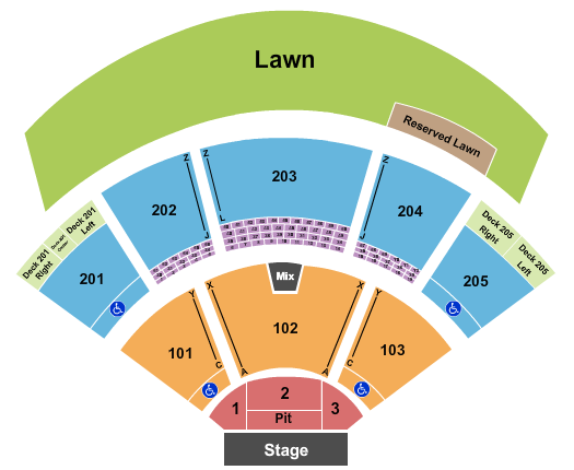 Veterans United Home Loans Amphitheater Seating Chart: Endstage - Partial Pit