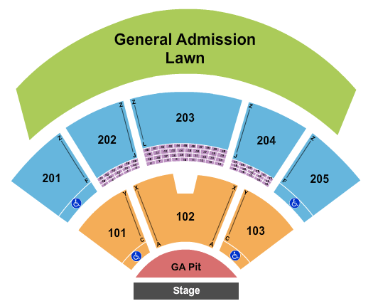 Veterans United Home Loans Amphitheater Map