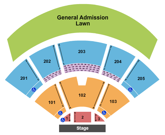 Oak Mountain Amphitheater Interactive Seating Chart