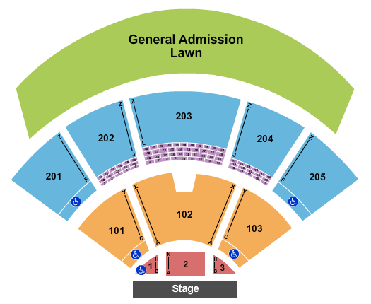 Veterans United Home Loans Amphitheater Map