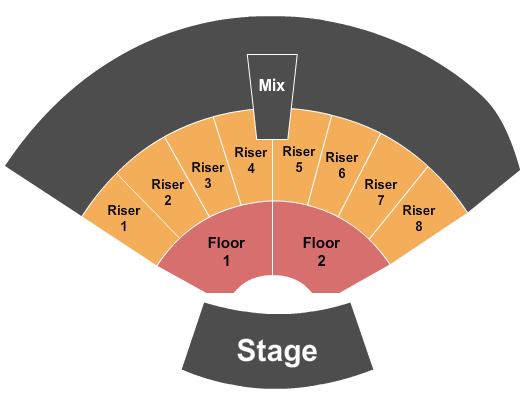 Vetter Stone Amphitheatre Seating Chart: Endstage/No Lawn