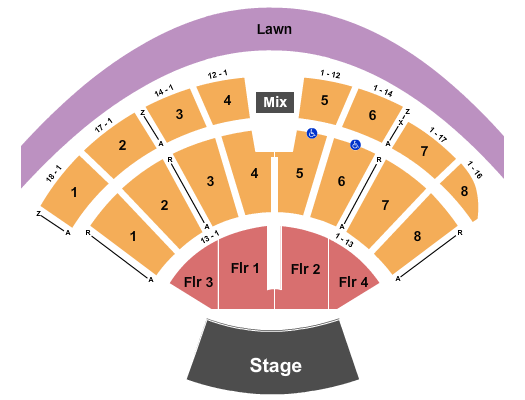 Vetter Stone Amphitheatre Seating Chart: Endstage 3