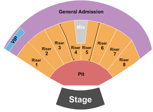 Vetter Stone Amphitheatre Seating Chart: Endstage Pit