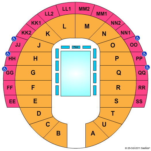 Viaero Event Center Seating Chart