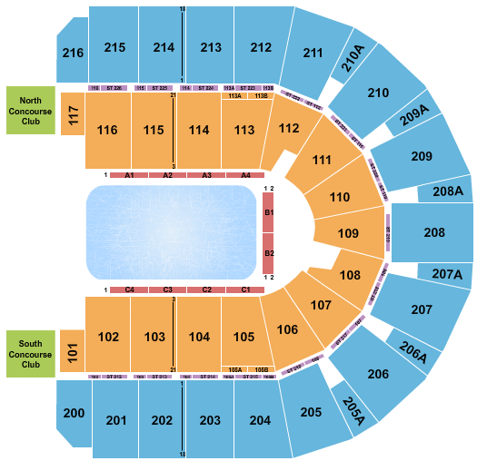 Vibrant Arena at The MARK Seating Chart: Disney On Ice 2