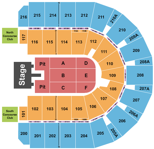Vibrant Arena at The MARK Seating Chart: Ella Langley