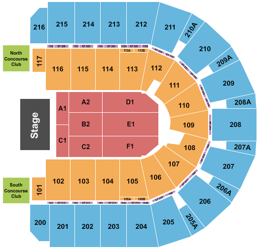 Vibrant Arena at The MARK Seating Chart