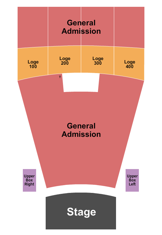 Vic Theatre Seating Chart: Endstage GA Flr & Balc