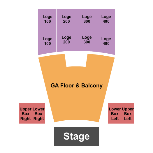 Vic Theatre Seating Chart: GA Floor & Balcony/Mezz
