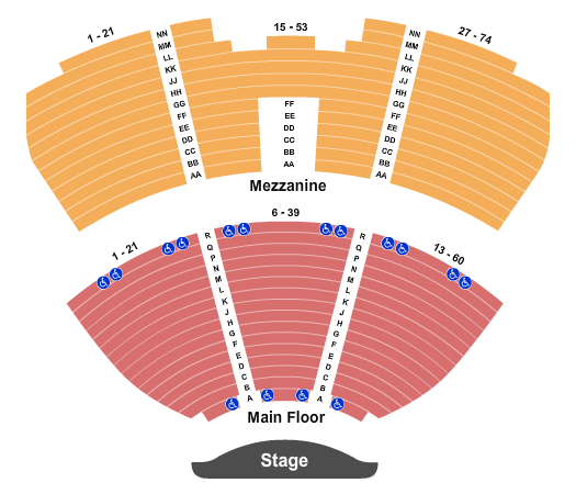 Victoria Fine Arts Center Seating Chart: Endstage
