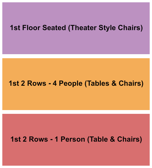 Victory North Seating Chart: 1st 2 Rows & 1st Floor Seated
