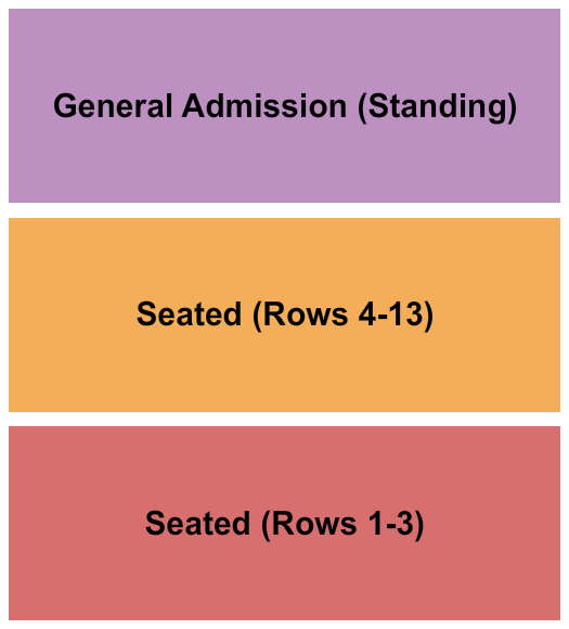 Victory North Seating Chart: Endstage Rows/Seated/Standing