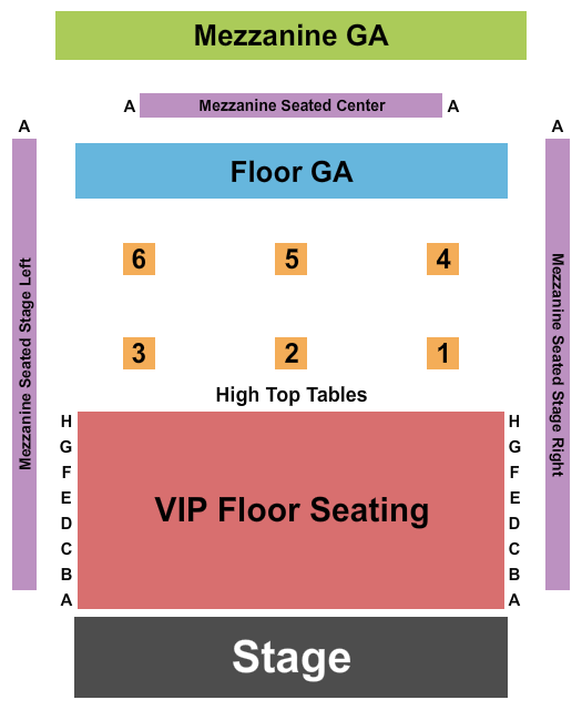 Victory North Seating Chart: Endstage