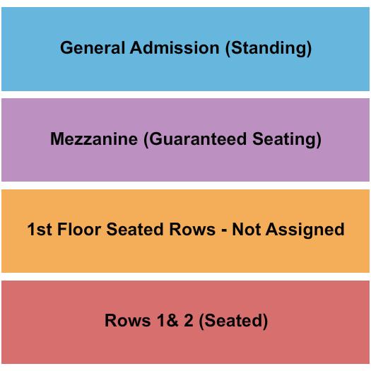 Victory North Seating Chart: GA/Seated/Mezz 2