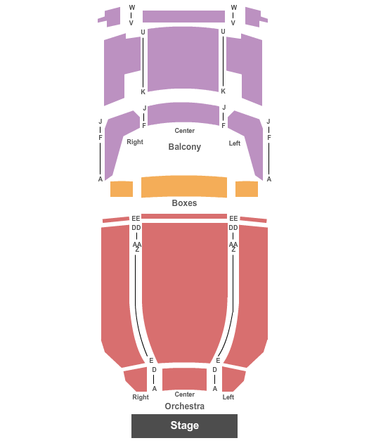 Victory Theatre Seating Chart