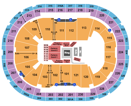 Centre Videotron Seating Chart: Boxing EOTTB
