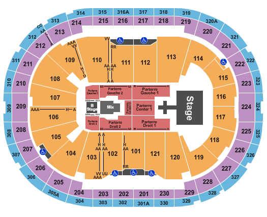 Centre Videotron Seating Chart: Def Leppard