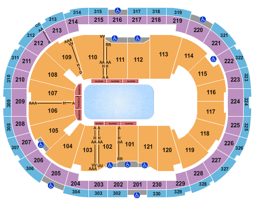 Centre Videotron Seating Chart: Disney on Ice 2