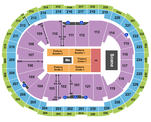 Centre Videotron Seating Chart: Ice Cube