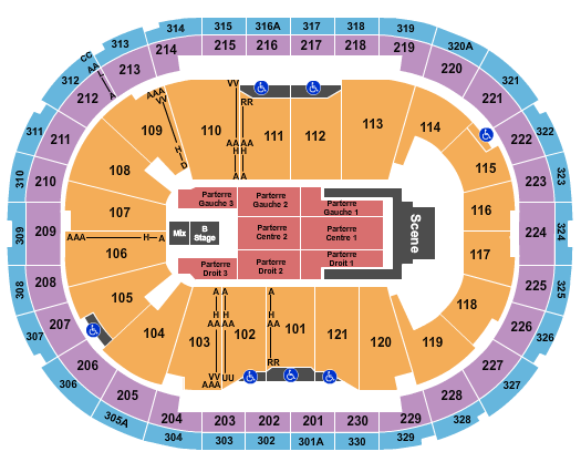 Centre Videotron Seating Chart: Jelly Roll