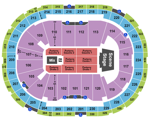 Centre Videotron Seating Chart