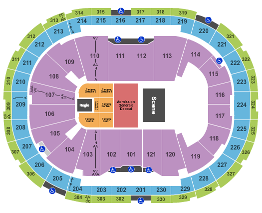 Centre Videotron Seating Chart: The Offspring
