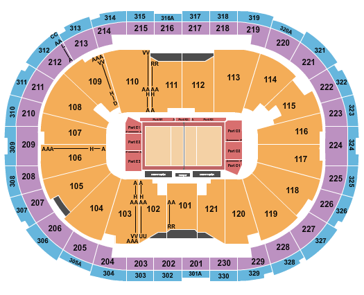 Centre Videotron Seating Chart: Volleyball