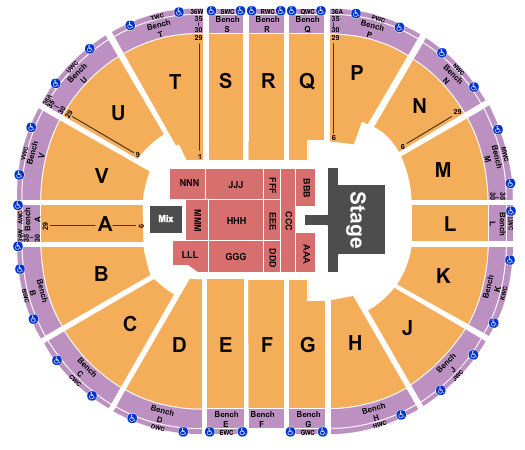 Viejas Arena At Aztec Bowl Seating Chart: Bryan Adams