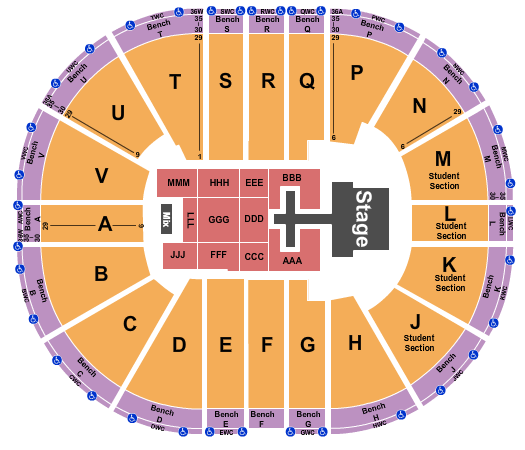 Viejas Arena At Aztec Bowl Seating Chart: Chris Tomlin