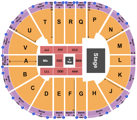 Viejas Arena At Aztec Bowl Seating Chart: Cyndi Lauper