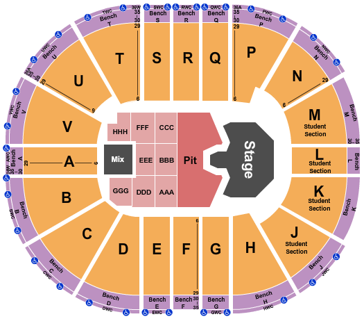 Viejas Arena At Aztec Bowl Seating Chart: Ghost