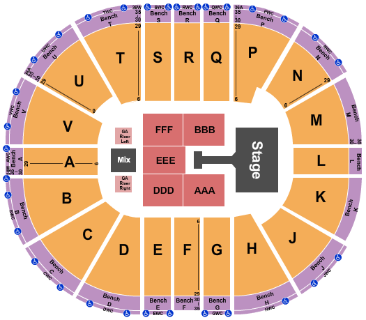 Viejas Arena At Aztec Bowl Seating Chart: Jonas Brothers