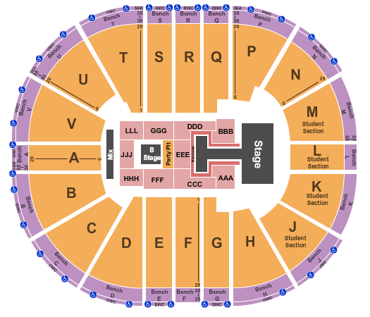Viejas Arena At Aztec Bowl Seating Chart