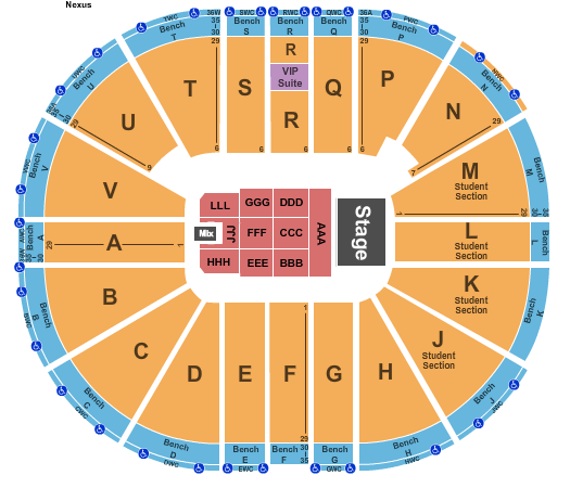 Viejas Arena At Aztec Bowl Seating Chart: Trevor Noah 2