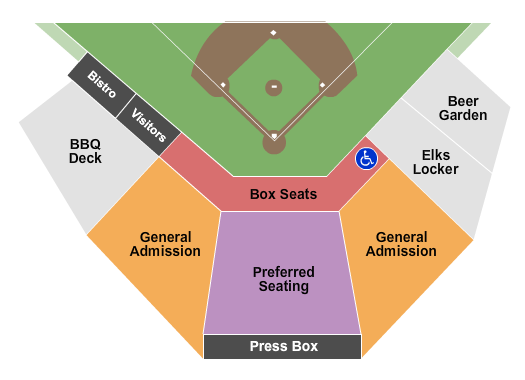 Vince Genna Stadium Seating Chart: Baseball 2020