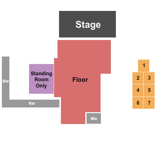 Vinyl - GA Seating Chart: Endstage RSV Floor w/ SRO