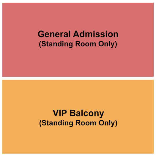 Vinyl Music Hall Seating Chart: GA/VIP Balcony