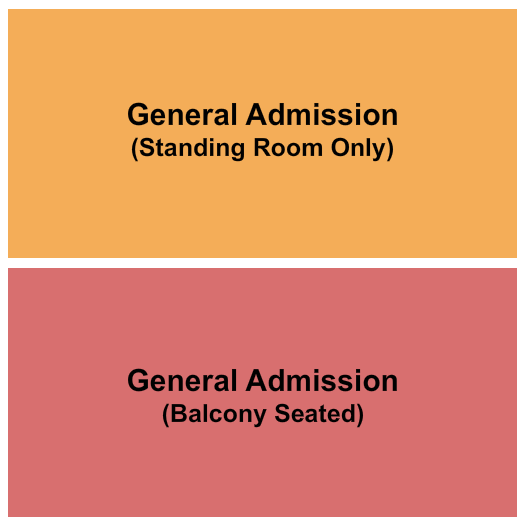 Vinyl Music Hall Seating Chart: GA/Balcony