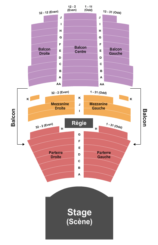 Virgin Mobile Corona Theatre Map