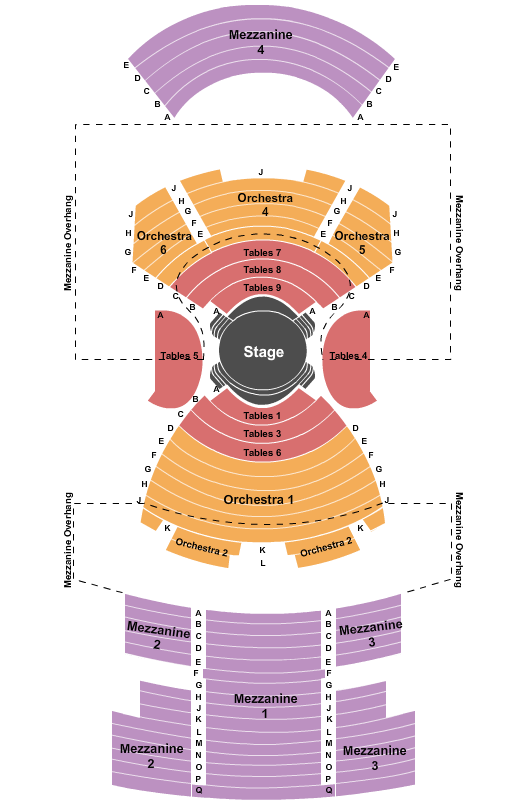 Virginia/August Wilson Theatre - NY Seating Chart: Cabaret