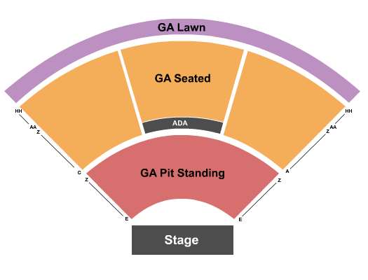 Virginia Credit Union LIVE! at Richmond Raceway Seating Chart: GA Pit/Seated/Lawn